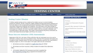 
                            3. SWTJC Testing Center - Southwest Texas Junior College - Swtjc Web Portal