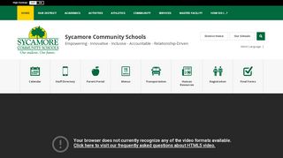 
                            3. Sycamore Community Schools / Homepage - Sycamore 427 Parent Portal