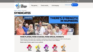 Syndicates | Games | The National Lottery - Syndicate Tool Portal