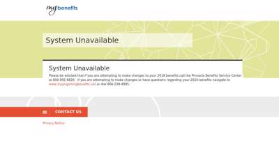 System Unavailable - Login