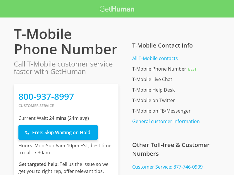 
                            5. T-Mobile Phone Number | Call Now & Skip the Wait
