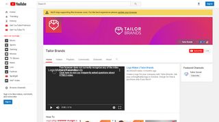 
                            2. Tailor Brands - YouTube - Tailor Brands Sign In
