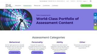 Talent Assessments | SHL Assessments - SHL - Select2perform Portal