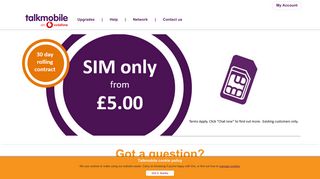 
                            5. Talkmobile: Pay Monthly Contract Deals | Sim Only - Talkmobile Portal