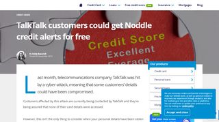 
                            2. TalkTalk customers could get Noddle credit alerts for free - Talktalk Noddle Sign Up