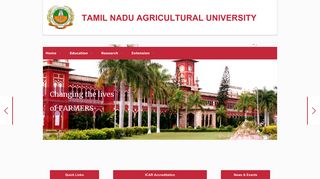 
                            2. Tamil Nadu Agricultural University - Tnau Job Portal