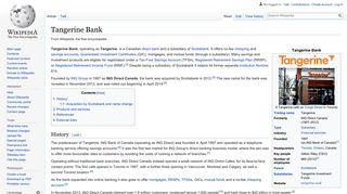 
                            4. Tangerine Bank - Wikipedia - Ing Direct Tangerine Portal