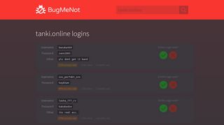 
                            4. tanki.online passwords - BugMeNot - Tanki Online Portal Parol Generalisimus 100