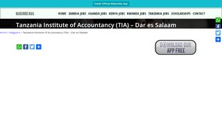 
                            4. Tanzania Institute of Accountancy (TIA) - Dar es Salaam 2020 ... - Arms Tia Ac Tz Studentis Account Login