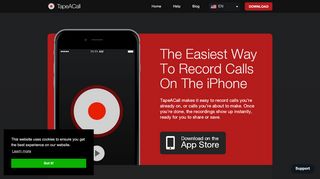 
                            8. TapeACall - Record Calls on iPhone
