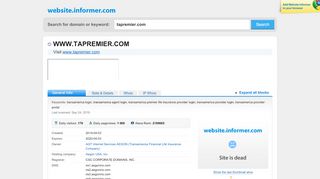 
                            4. tapremier.com at Website Informer. Visit Tapremier. - Tapremier Login