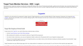 Target Team Member Services - SSO - Login - Target Sso Login