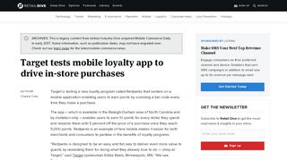 
Target tests mobile loyalty app to drive in-store purchases ...
