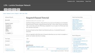 
                            7. Targeted Channel Tutorial | LDN - Luminis Developer Network - Gccnj Portal Portal