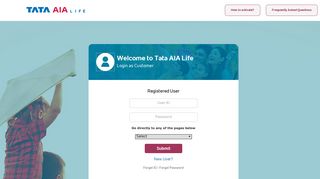 
                            4. Tata AIA Life Login as Customer - Tata Aig Customer Portal