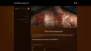 
                            7. Tattoo Artist Application from Season 5 - Ink Master Season 14 - Ink Master Sign Up