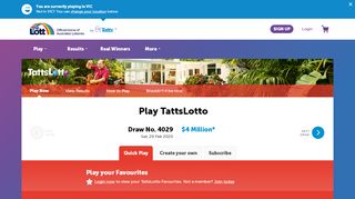 
                            4. TattsLotto ▷ Play Online | Australia's Official Lotteries | the Lott - Tattslotto Account Portal