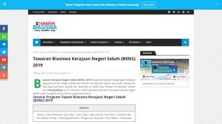 
                            5. Tawaran Biasiswa Kerajaan Negeri Sabah (BKNS) 2019 - Tawaran ... - Portal Bkns