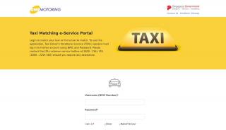 
                            4. Taxi Matching e-Service Portal - One Motoring - Comfortdelgro Cabby Portal