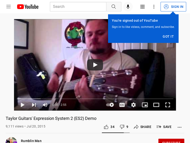 
                            6. Taylor Guitars' Expression System 2 (ES2) Demo - YouTube