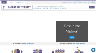
                            6. Taylor University | #1 College in the Midwest & Top Indiana Christian ... - Orbit College Login