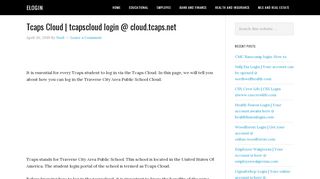 
                            5. Tcaps Cloud | tcapscloud @ cloud.tcaps.net - eLogin - Tcaps Cloud Student Portal