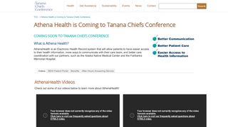 
                            2. TCC » Athena Health is Coming to Tanana Chiefs Conference - Chief Andrew Isaac Patient Portal