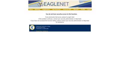 
                            4. TCC - Security Access Not Allowed - eaglenet.tcc.fl.edu