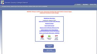 
                            1. TCCD WebAdvisor Welcome Menu - Tarrant County College Webadvisor Portal