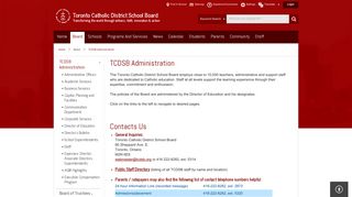 
                            8. TCDSB Administration - Toronto Catholic District School Board - Tcdsb Owa Sign In