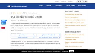 
                            6. TCF Personal Loans 2020 And Bad Credit issues - Tcf Loan Portal