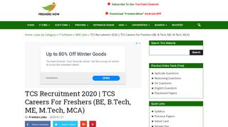 
                            8. TCS Recruitment 2020 | TCS Careers For Freshers ... - Www Careers Tcs Com Portal