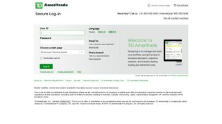 
TD Ameritrade Login  
