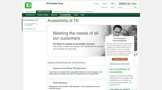 TD Bank Accessibility | Accessible Banking Services at TD - Td Waterhouse Eservices Portal