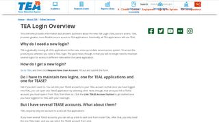 
                            5. TEA Login Overview | Texas Education Agency - Www Tea State Tx Us Portal