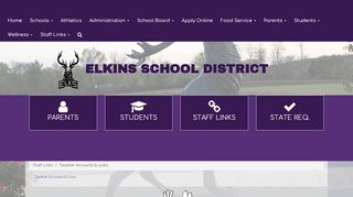 
                            16. Teacher Accounts & Links - Elkins School District - Edreflect Teacher Portal