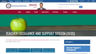 
                            6. Teacher Excellence and Support System (TESS) - Arkansas ... - Edreflect Teacher Portal