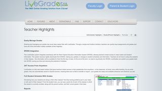 
                            8. Teacher Highlights - LiveGrades - Connecting Teachers ... - Live Grades Portal