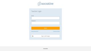 
                            2. Teacher Login - Socrative - B Socrative Portal