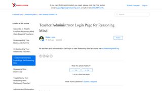 
                            7. Teacher/Administrator Login Page for Reasoning Mind ... - My Reasoning Mind Portal