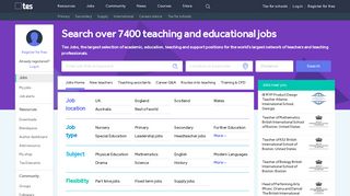 
Teaching Jobs & Education Jobs - Tes Jobs  
