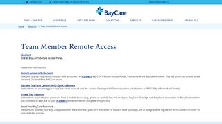 
                            2. Team Member Remote Access - BayCare - Baycare Lawson Login