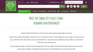 Team Page - Small Pet Select U.S. - Small Pet Select Portal