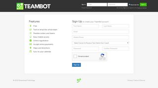 
                            3. TeamBot | Sign Up or Sign In - Goteam Portal