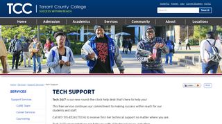 
                            6. Tech Support - Tarrant County College - Tarrant County College Webadvisor Portal