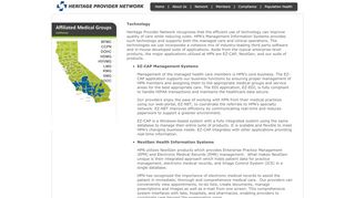 Technology - Heritage Provider Network, Inc. - Heritage Provider Network Provider Portal