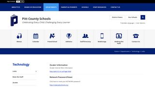 
                            8. Technology / Links - Pitt County Schools - Pitt County Schools Email Portal