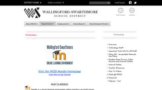 
Technology / Moodle - Wallingford-Swarthmore
