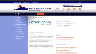 
                            2. Technology / Parent Portal - West Orange - West Orange Public Schools - Wo Parent Portal