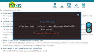 
                            5. Teen: Lexiles | Palm Beach County Library System - Reading Counts Student Portal Palm Beach County